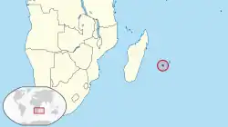 Former range (encircled)