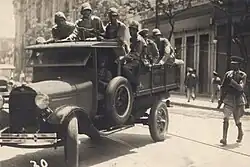 Soldados del Ejército Brasileño durante la revolución de 1930.