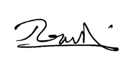 Firma de Reza Pahlaví