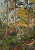 Rihard Jakopič: Entre los pinos (c. 1905)