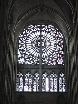 Rosetón norte de la catedral