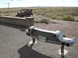 Famosa Ruta 66 a su paso por el parque.