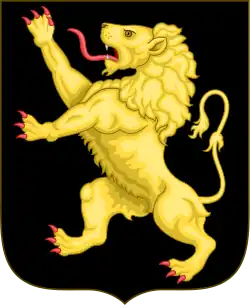 Actual escudo de Bélgica y antiguo escudo de los duques de Brabante.