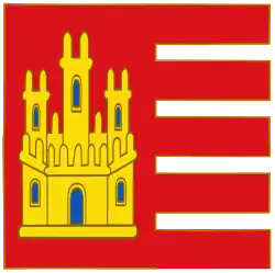 Bandera de Castilla desde 1170 hasta 1230.