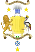 Escudo del Reino de Ruanda (Sin escudo bantú)