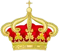 Otra representación de la corona real