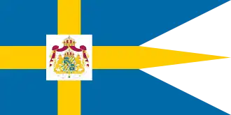 Estandarte real de Suecia.