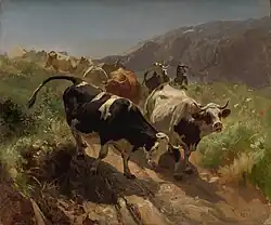 Descenso desde los Alpes (1856)