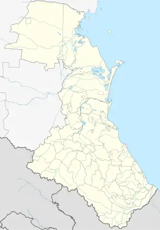 Kaspisk ubicada en Daguestán