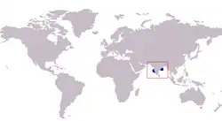 Área de distribución de S. indica