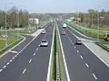 La E&nbsp;75 en Bielsko-Biała, Polonia