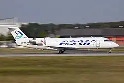 Bombardier CRJ200 de Adria Airways en el Aeropuerto de Fráncfort (2011)