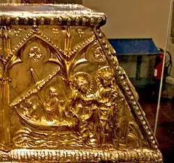 Desembarco de san Cugat junto con san Feliu en Barcelona.