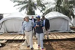 Campo para afectados por ébola en RD Congo