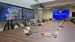 Salón coordinación desastres SENAPRED