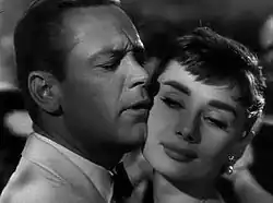 William Holden y Audrey Hepburn