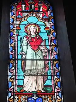 Vitrail de Iglesia Saint-Charles de Biarritz. Sainte Cécile.