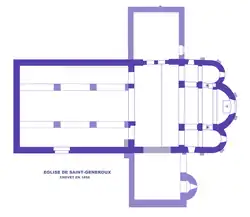 Iglesia de Saint-Généroux (2.º cuarto del s.&nbsp;XI)