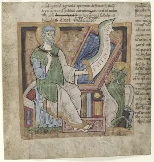 Miniatura extraida de una biblia, Cleveland Museum of Art