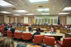 Sala Constitucional del Congreso, donde tienen lugar las reuniones de las comisiones