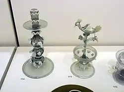 Salero y candelabro (c. 1750-1825)