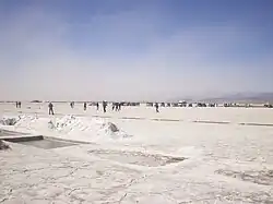 Contingente en las salinas