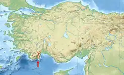 Cerca de la provincia de Antalya