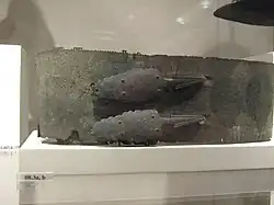 Cinturón samnita de bronce con hebillas