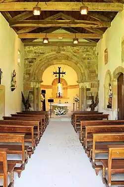 Interior del templo.