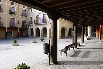 Plaza mayor de San Esteban de Gormaz.