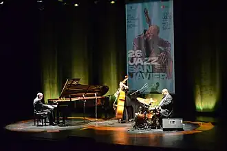 Concierto de Bill Charlap Trio en el San Javier Jazz Festival 2024.Bill Charlap: piano. Noriko Ueda: contrabajo. Carl Allen: batería - XXVI Festival Internacional de Jazz de San Javier 2024