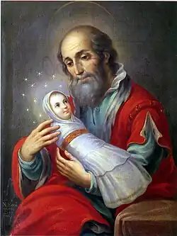 San Joaquín con María Niña, sin fecha, Museo Nacional del Virreinato, Tepotzotlán