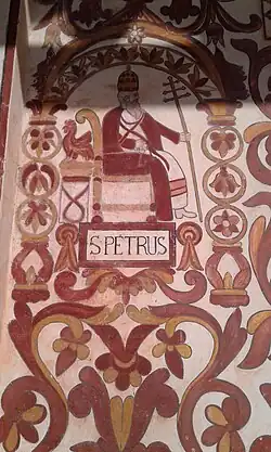 San Pedro (S. Petrus) al interior del templo de San Miguel de Velasco