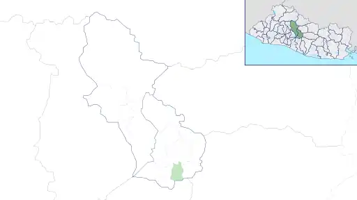 Ubicación de San Ramón en el Departamento de Cuscatlán