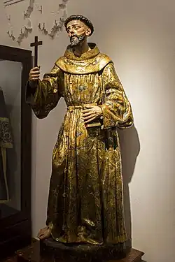 Escultura de San Francisco de Asís, atribuida a Juan Martínez Montañés.