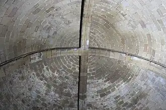 Techo de la cámara ortogonal sobre crucero