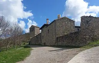 Vista del conjunto monasterial desde el oeste