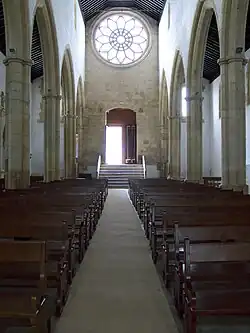 Nave de la iglesia de Santa Maria do Olival.