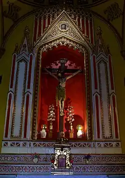 Interior de la capilla.