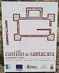 Plano de la planta del castillo