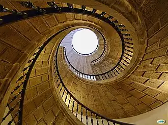 Triple escalera helicoidal