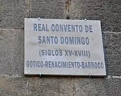 Placa en la entrada