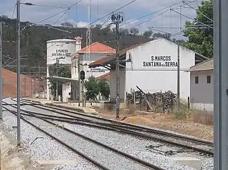 La estación de ferrocarril de São Marcos da Serra