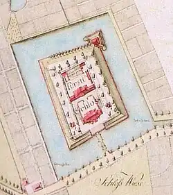 Plano del schloss, 1790