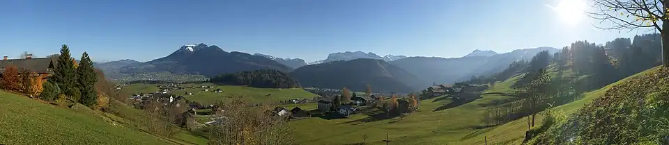 Panorámica Schwarzenberg Bregenzerwald