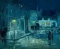 William Edouard Scott, Noche lluviosa en Étaples, 1912