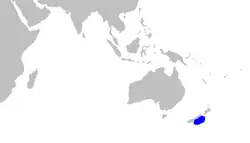 Rango de distribución de la bruja de Sherwood.