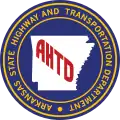 Sello del Departamento de Transporte y Carreteras Estatales de Arkansas