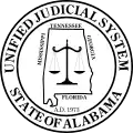 Sello de armas del Sistema Judicial Unificado de Alabama