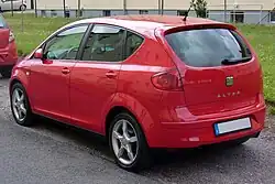 Trasera del SEAT Altea